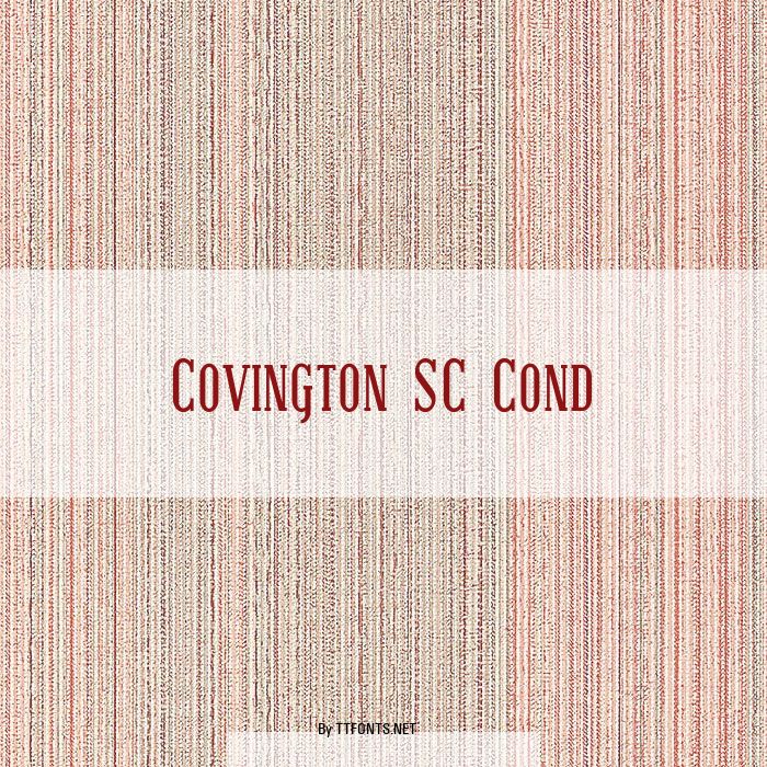 Covington SC Cond example